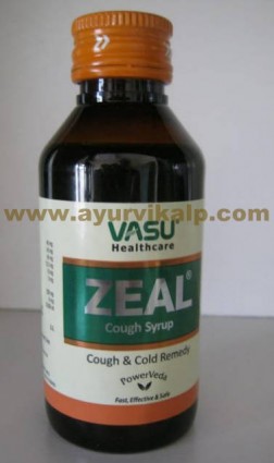 Vasu ZEAL Cough Syrup,100 ml, Ayurvedic Cough Syrup